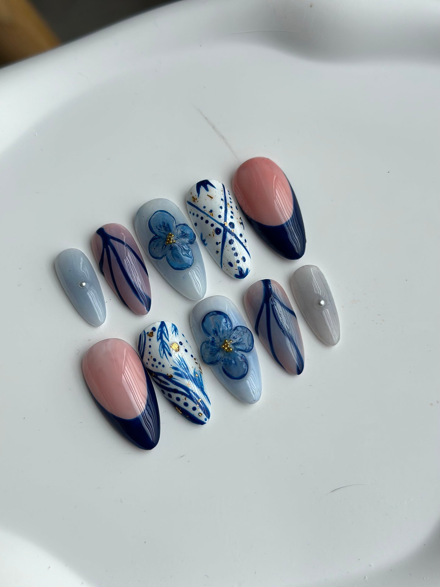 set fleur bleue