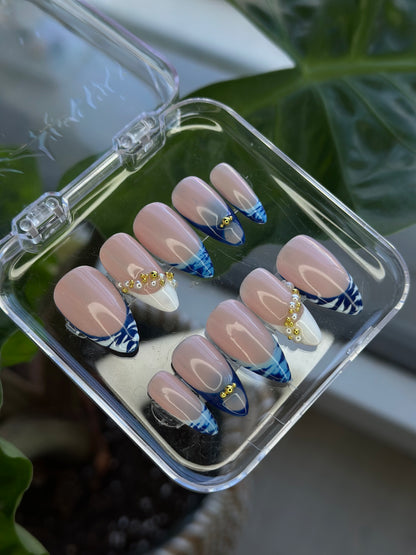 set zèbre bleu