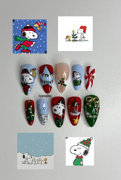 set noël snoopy