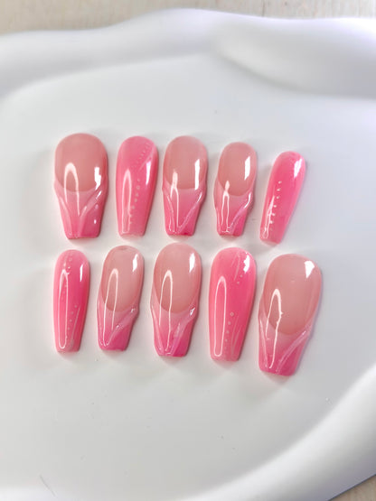 set pink waves