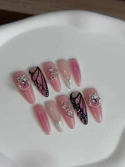 set papillon rose