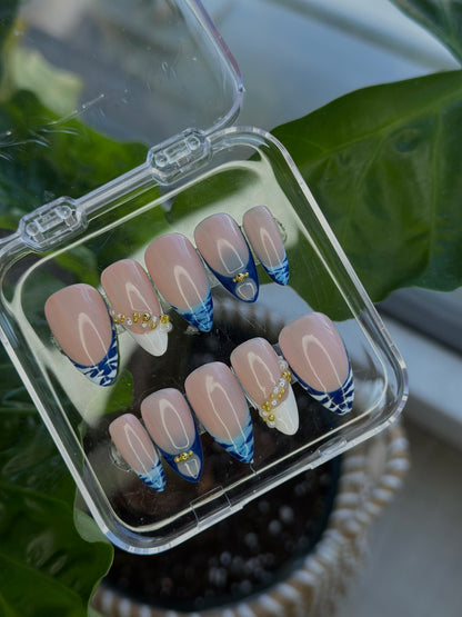 set zèbre bleu